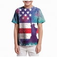 thumbnail image 1 of Ccpelsie Toddler Boy Girl 4th Of July Outfit Short Sleeve Independence Day T-Shirt Fourth Of July Clothes for Kids(Dark Blue,8-9 Years), 1 of 5