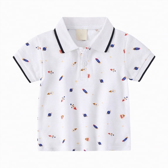 Ccpelsie Toddler Boy T-Shirt for Boys Truck Graphic Tees Little Kids Summer Short Sleeve Tops(White,5-6 Years)