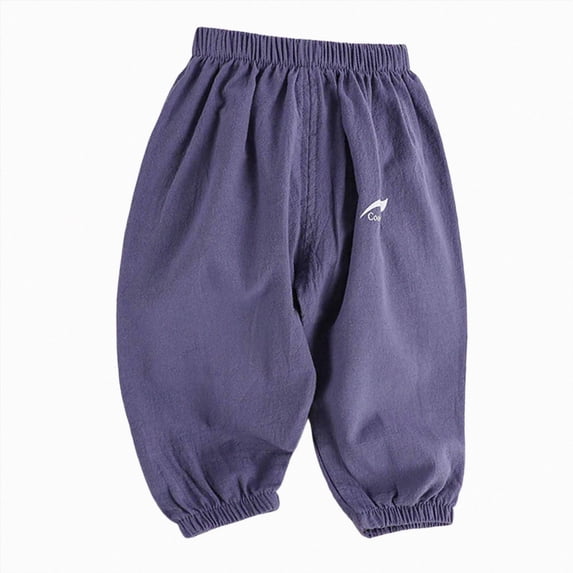 Ccpelsie Toddler Boys Sweatpants Wide Leg Baggy Pants Open Bottom Athletic Kids Boy Pants for Fall Winter(Dark Blue,18-24 Months)