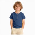 thumbnail image 1 of Ccpelsie Toddler Boys T-Shirt Kids Hawaiian Shirts Casual Short Sleeve Shirt for Summer Casual(Blue,5-6 Years), 1 of 6