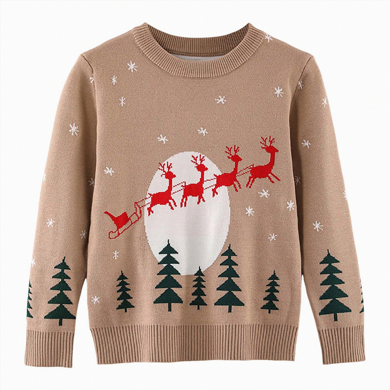 Kids Chunky Cotton Knit Sweater  (3m-6y)  - Sage Green