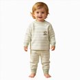 thumbnail image 1 of Ccpelsie Toddler Girls Clothes 2T 3T 4T 5T Fall Winter Outfits Baby Pullover Sweatshirt & Pants Set for Kids Green,90, 1 of 7