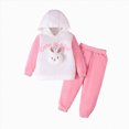thumbnail image 1 of Ccpelsie Toddler Girls Clothes Girl Fall Outfits Long Sleeve Sweatshirt Pants Sets Winter Sweatsuit Clothing for Girl(Pink,18-24 Months), 1 of 7
