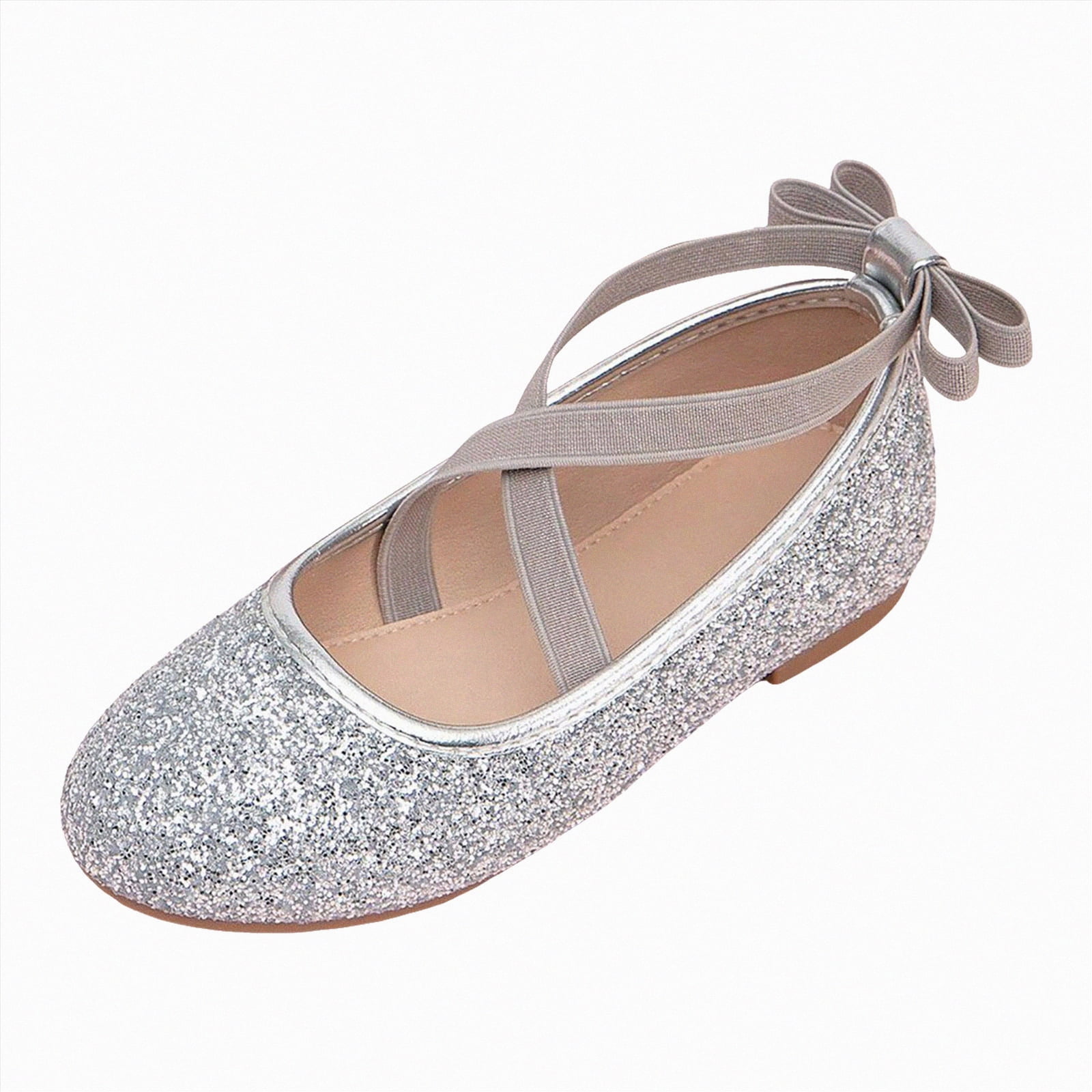 Ccpelsie Toddler Girls Dress Shoes Mary Jane Flower Wedding Party Shoes ...