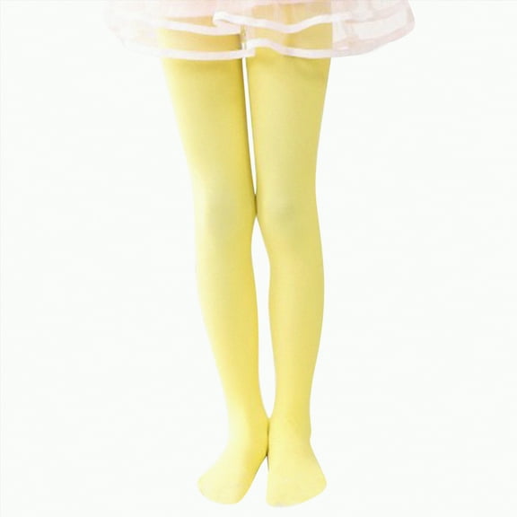 Ccpelsie Toddler Girls Fleece Lined Tights Soft Thick Warm Tights for Cold Winter for Toddler Kids(YE1,12-24 Months)