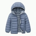 thumbnail image 1 of Ccpelsie Toddler Girls Puffer Jackets Full Zip Warm Winter Coats with Pockets for Big Kid Little Kid(Grey,4-5 Years), 1 of 3