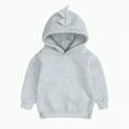 thumbnail image 1 of Ccpelsie Toddler Kid Solid Casual Pocket Hoodie Boys Sweatershirt Pullover for Little/Big Kids(Light Gray,3-4 Years), 1 of 6