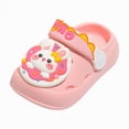 thumbnail image 1 of Ccpelsie Toddler Kids Beach/Pool/Shower Slides Home Bath Slippers Cute Summer Outdoor Shoes for Girls and Boys(Pink,6.5), 1 of 5