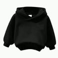 thumbnail image 1 of Ccpelsie Toddler Lightweight Hoodie Sweatshirt, Kids Girls Sports Long Sleeve Pullover Tops(Black,9-11 Years), 1 of 5