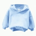 thumbnail image 1 of Ccpelsie Toddler Lightweight Hoodie Sweatshirt, Kids Girls Sports Long Sleeve Pullover Tops(Sky Blue,9-11 Years), 1 of 5