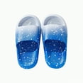 thumbnail image 1 of Ccpelsie Toddler Little Kids Slide Sandals Comfy Non-slip Unicorn Summer Beach Pool Water Shoes Thick Sole Boys Girls Shower Slippers(Blue,3.5), 1 of 5