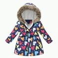 thumbnail image 1 of Ccpelsie Toddler Puffer Jacket for Girls Warm Coat Outerwear Winter Fashion Casual Coat with Pocket for Kids(Navy,2-3 Years), 1 of 3
