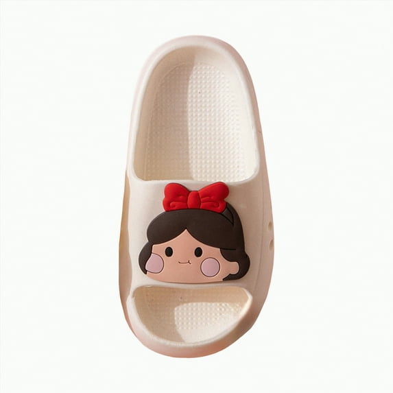 Ccpelsie Toddler Slides Girls Boys Slipper Unisex Kids Slide Sandals for Kids Flip Flops Comfy Shower Slippers Beach Garden Shoes(White,11)
