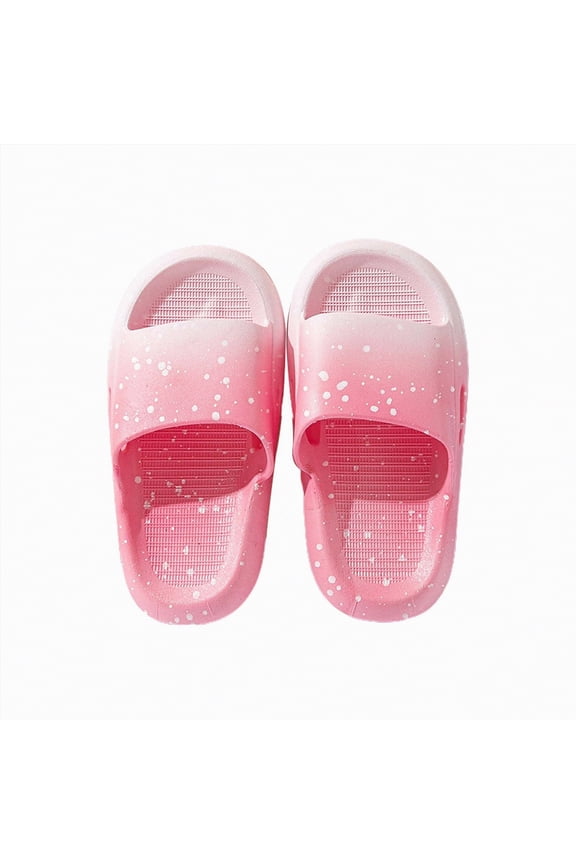 Toddler Slides for Girls and Boys Non-Slip Summer Slippers Beach, Pool, and Indoor Shower Sandals for Little/Big Kids(Pink,13)
