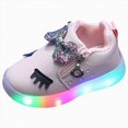 thumbnail image 1 of Ccpelsie Walking Shoes Sneakers for Boys Girls Kids Gift LED Light Up Shoes(Pink,8), 1 of 6