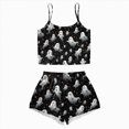 thumbnail image 1 of Ccpelsie Halloween Pajamas Set Sleepwear Womens Soft Comfy Cami Top Shorts Set Nightwear(White,S), 1 of 8