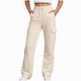 thumbnail image 1 of Ccpelsie Wide Leg Sweatpants Girls Baggy Lounge Casual Pants Teen Girl Jogger Sweat Pants with Pockets(Beige,4-5 Years), 1 of 6