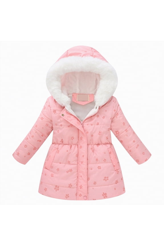 Winter Girls and Toddlers' Lightweight Full Zip Packable Hooded Puffer Jacket for Little Kid Big Kid(Light Pink,9-10 Years)