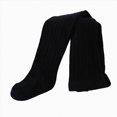 thumbnail image 1 of Ccpelsie Winter Tights for Girls Stockings Warm Footed Leggings High Waist Pantyhose for Toddler Kids(Black,5-6 Years), 1 of 3