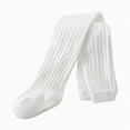 thumbnail image 1 of Ccpelsie Winter Tights for Girls Stockings Warm Footed Leggings High Waist Pantyhose for Toddler Kids(White,3-4 Years), 1 of 3