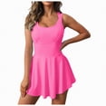 thumbnail image 1 of Ccpelsie Womens Workout Sets Two Piece Cross Back Tank Top Matching High Waist Sets Gym Outfits Work Out Clothes(Hot Pink,S), 1 of 6