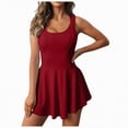 thumbnail image 1 of Ccpelsie Womens Workout Sets Two Piece Cross Back Tank Top Matching High Waist Sets Gym Outfits Work Out Clothes(Red,S), 1 of 7