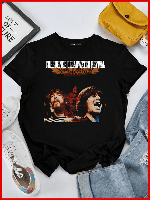 Ccr Creedence Clearwater Revival Chronicle Classic Rock Album Unisex T-Shirt V60052, S-5XL