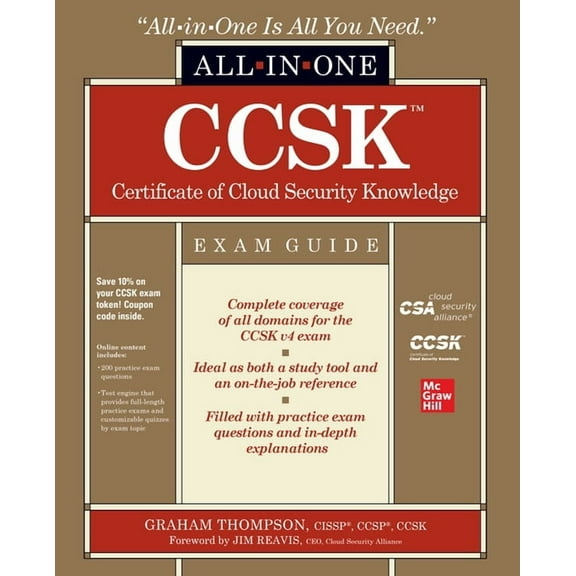 Ccsk Certificate of Cloud Security Knowledge All-In-One Exam Guide, (Paperback)