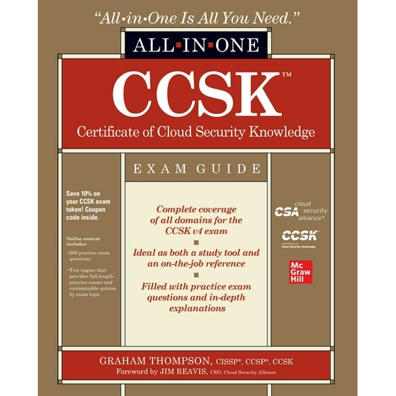 Ccsk Certificate of Cloud Security Knowledge All-In-One Exam Guide, (Paperback)