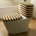 thumbnail image 1 of Ccwuwei Toilet Seat Cover - Split Design High Tank Models Elastic Fabric All Season Household Bathroom Upgrade (Coffee), 1 of 9