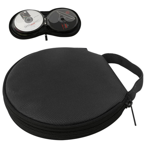 Cd/Dvd Portable Carry Wallet 20Capacity Cd Disc Capacity Waterproof Storage Case Compact And Easy To Store For Car Home And Travel-Black