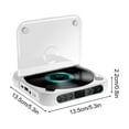 thumbnail image 1 of Cd Player for Car Without Cd Player Portable Cd Player with Bluetooth 5.1, Aux, Usb, Rechargeable Battery, 7-Hour Playback, Shock Protection, Lcd Display, Supports Cd/Mp3, 5.31x5.31x0.98 Inches, 1 of 2