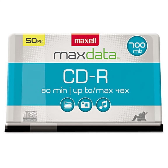 Cd-R Discs, 700 Mb/80 Min, 48x, Spindle, Silver, 50/pack | Bundle of 10 Packs
