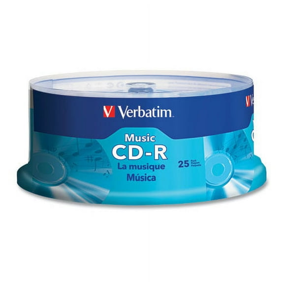 Cd-R Music Recordable Disc, 700 Mb/80 Min, 40x, Spindle, Silver, 25/pack | Bundle of 2