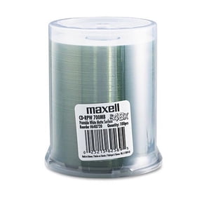 Cd-R Printable Recordable Disc, 700 Mb/80 Min, 48x, Spindle, Matte White, 100/pack | Bundle of 10 Packs