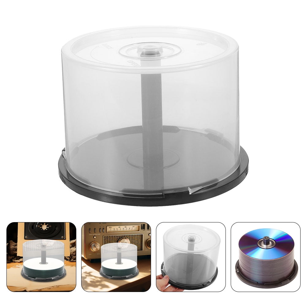 Amosfun 3-Pack CD DVD Storage Rack Organizer Bucket, PP Disc Holder for ...