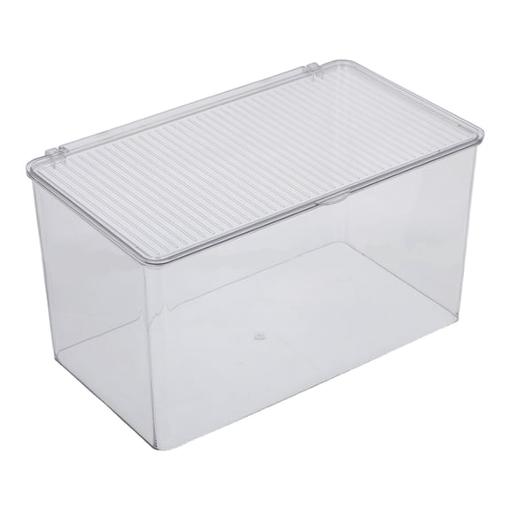 Cd Storage Case Transparent Plastic Organizer Box with Lid Fits Most Cd Dvd Cases