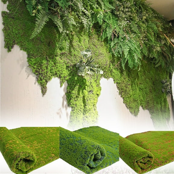 Cdar Artificial Moss Grass Green Plant Flower Home Living Room Wall Decorative for Home