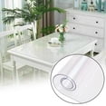 thumbnail image 1 of Cdar Clear Table Clear Soft Cover Tablecloth Glass Protector Desk Mat Pad Desktop, 1 of 7