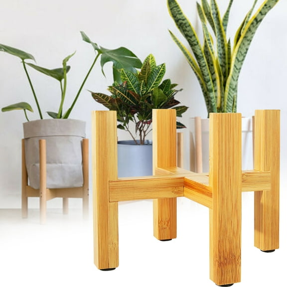 Cdar Indoor Corner Plant Stand Pot Holder Wooden Flower Shelf Display Rack