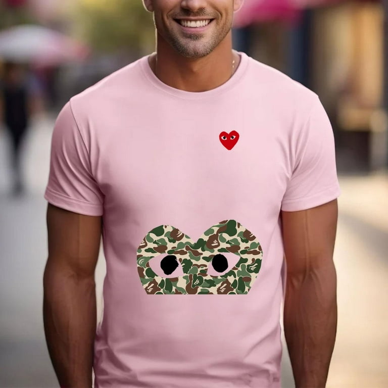 Comme de garcons camo heart hot sale