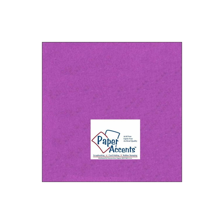 Grape Purple Cardstock - 12 x 12 inch - 65Lb Cover - 25 Sheets - Clear Path  Paper