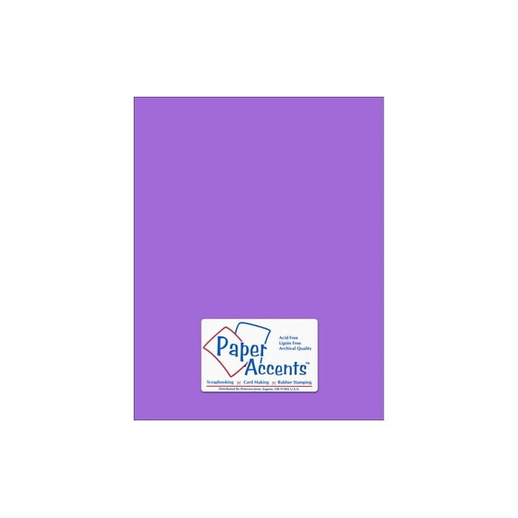Cdstk Smooth 8.5x11 65lb Violet (25 sheets)