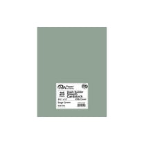 Cdstk Stash Builder 8.5x11 65lb 25pcPk Sage Green
