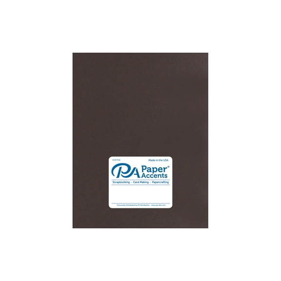 Cdstk Stash Builder 8.5x11 65lb Chocolate Brown (25 sheets)