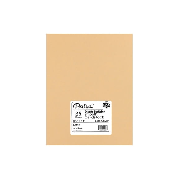 Cdstk Stash Builder 8.5x11 65lb Latte (25 sheets)