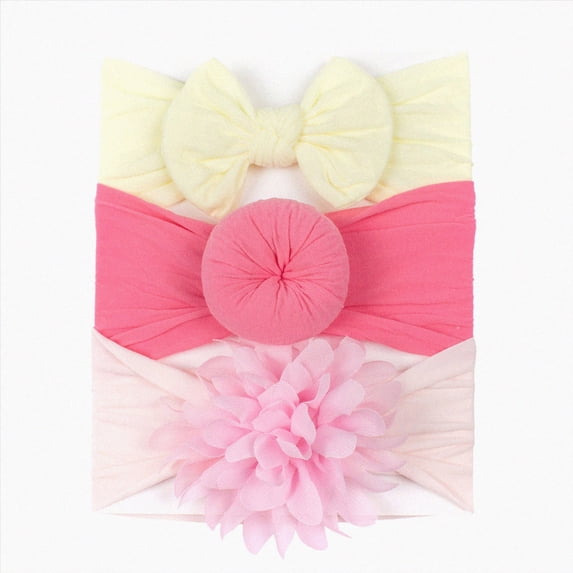 Cdudpw Baby Girl Headbands-Infant,Toddler Cotton Handmade Hairbands with Bows Child Hair Accessories(BG1,One Size)
