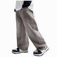 thumbnail image 1 of Cdudpw Boys Baggy Jeans Kids Casual Straight Leg Loose Fit Denim Pants with Pockets, 1 of 9
