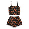 thumbnail image 1 of Cdudpw Cute Pajamas for Women Halloween Print Top and Shorts Pj Set Two Piece Pajama Set Sleepwear Sleep Outfits(T144-Dark Gray), 1 of 6