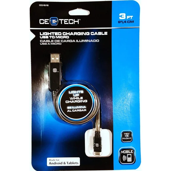 Ce Tech 6 Ft. Usb To 30-Pin Charging Cable Black-Ce Tech-Hd0158